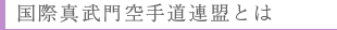 国際真武門空手とは